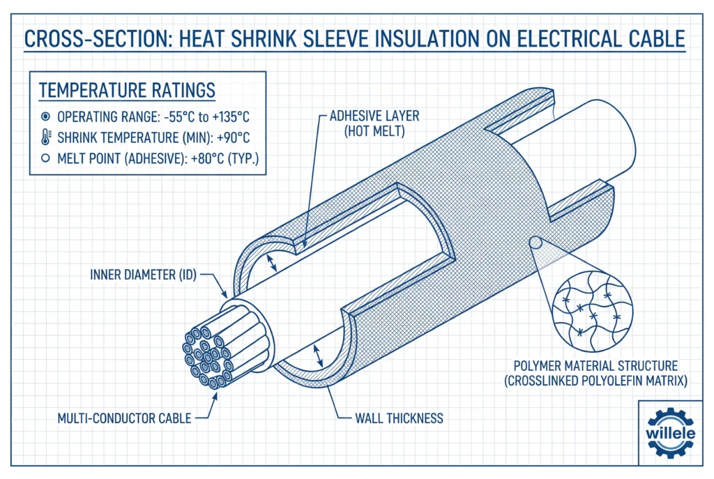 Heat Shrink Sleeve Technical Diagram