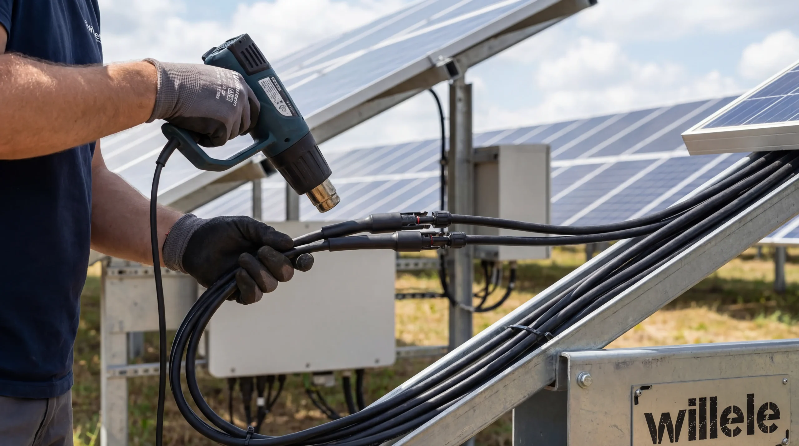 Heat Shrink Tubes Solar Installation - willele