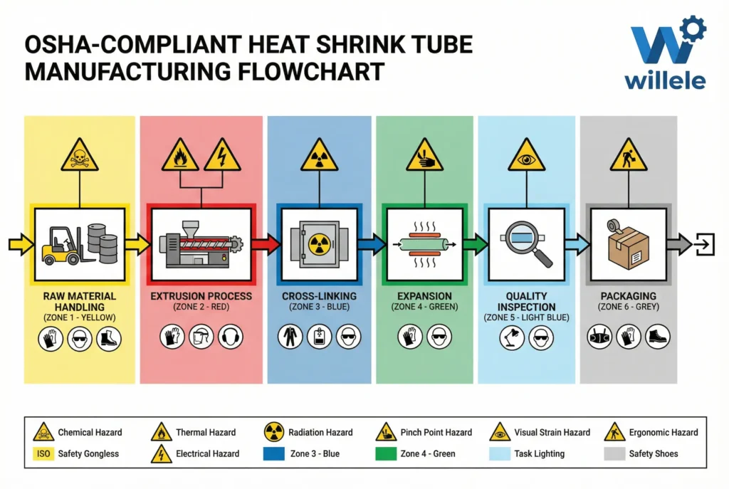 OSHA Compliant Manufacturing Workflow Diagram