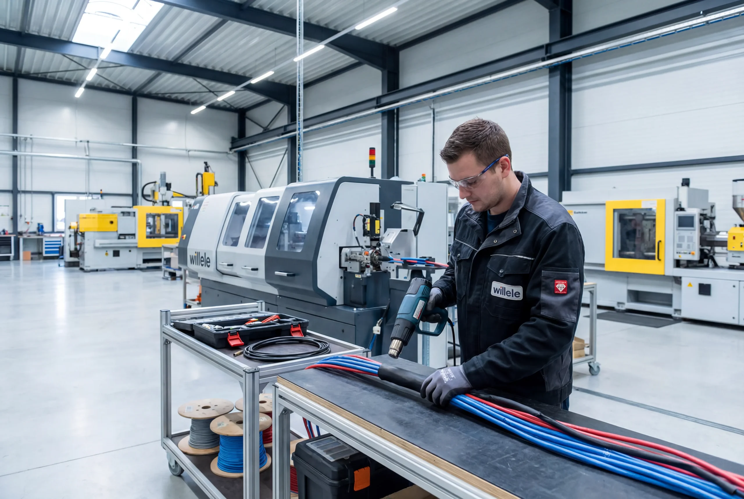 Willele Heat Shrink Sleeve Installation - Industrial Photography