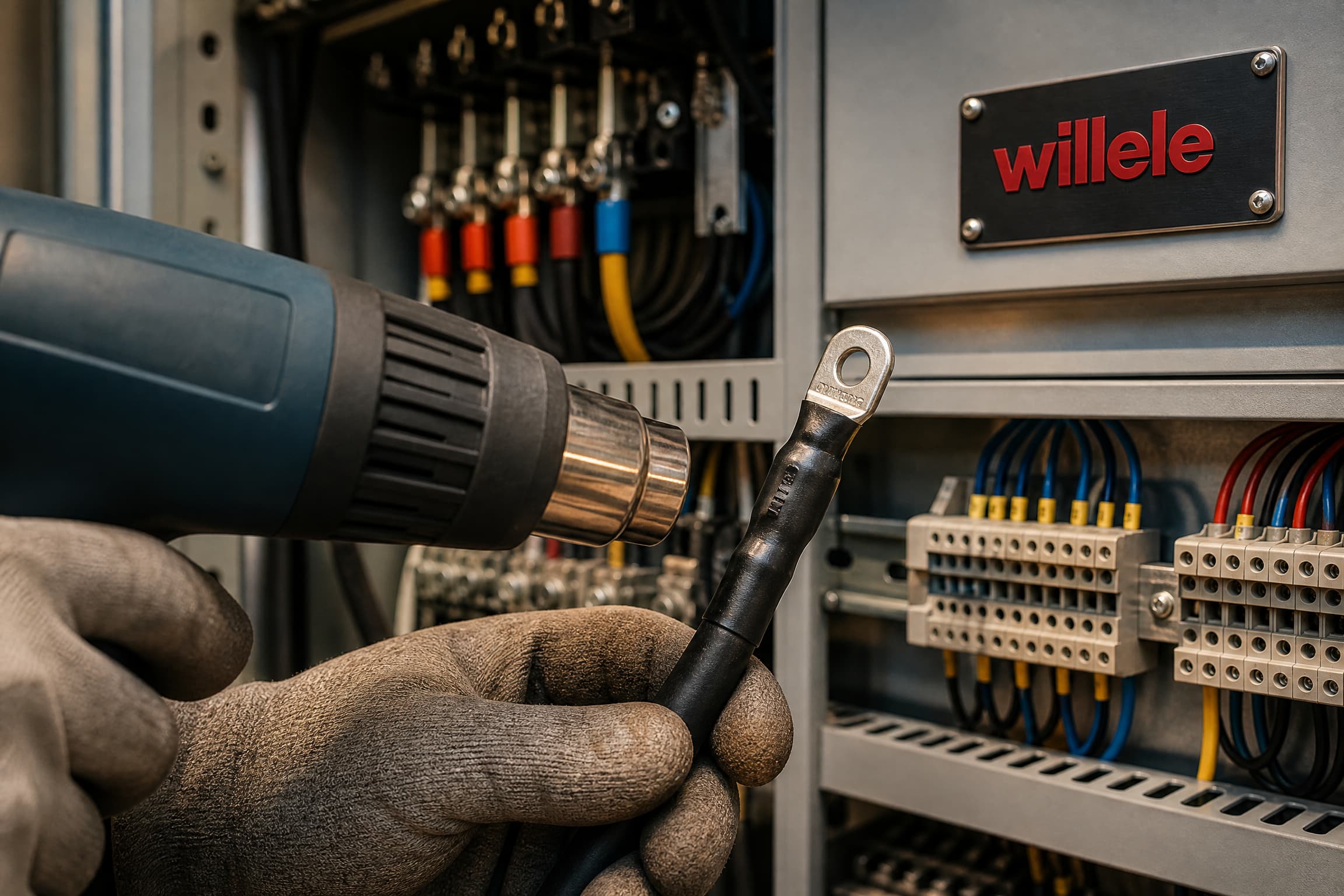 Heat shrink tube applied in control cabinet
