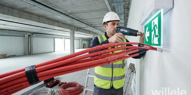 Emergency Lighting Heat-Shrink Installation - willele