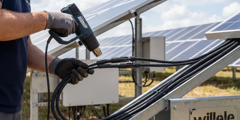 Heat Shrink Tubes Solar Installation - willele