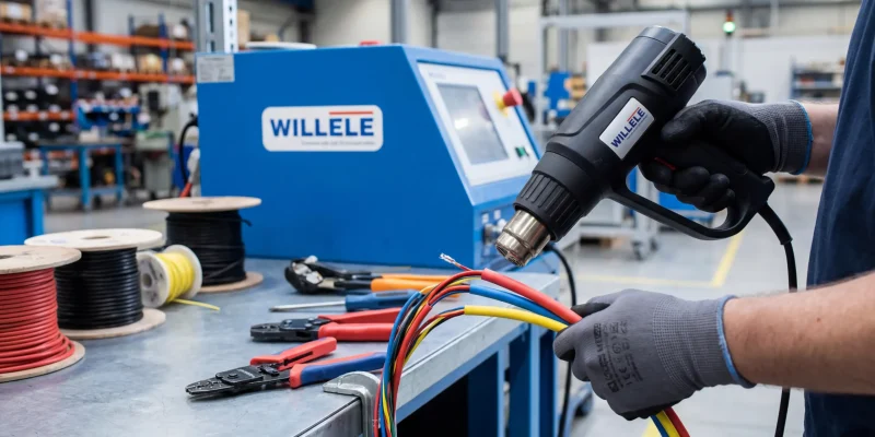 Heat Shrink Tubing Installation Industrial Setting - willele