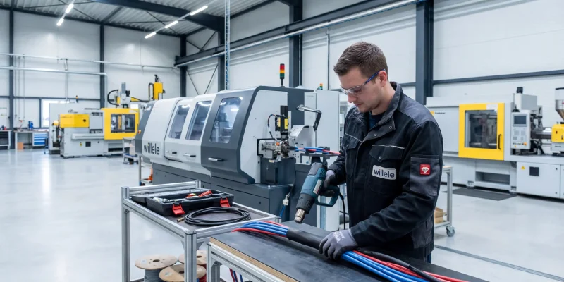 Willele Heat Shrink Sleeve Installation - Industrial Photography