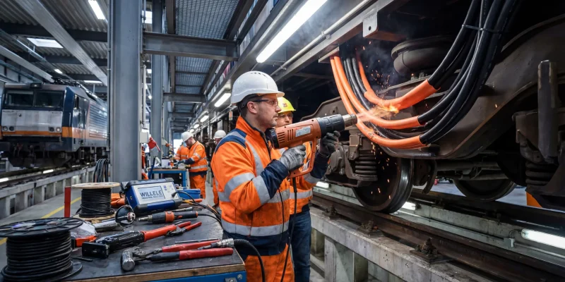 willele Railway Heat-Shrink Tubing Installation